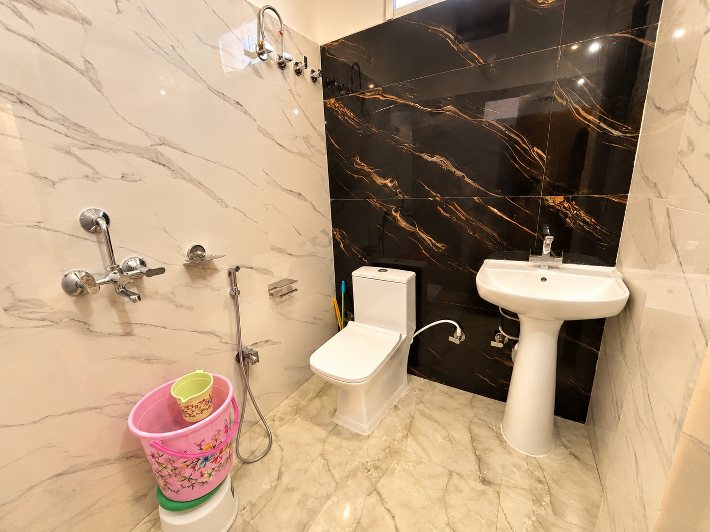 Guest bathroom with modern fittings