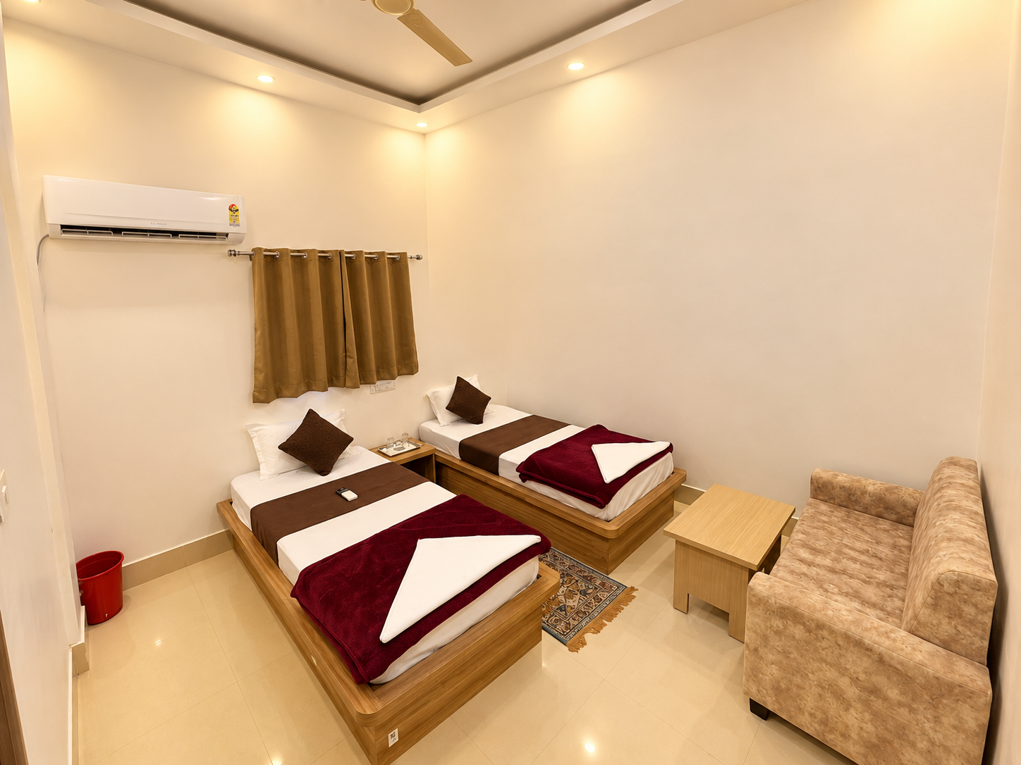 Comfortable guest room at Hotel Orchid