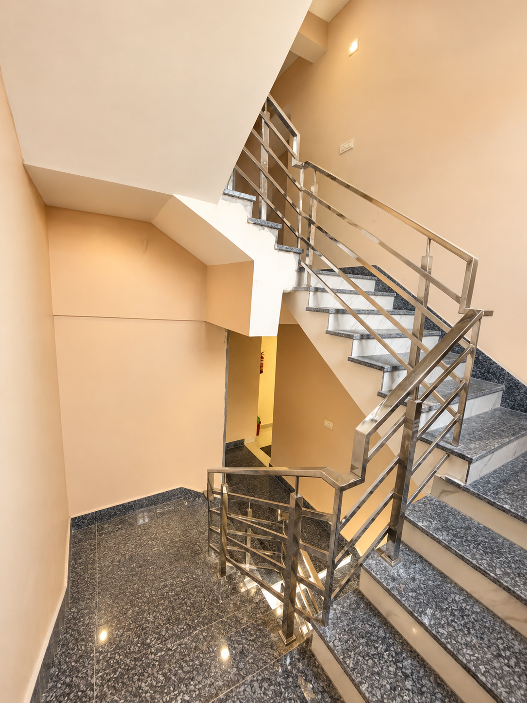 Staircase inside Hotel Orchid